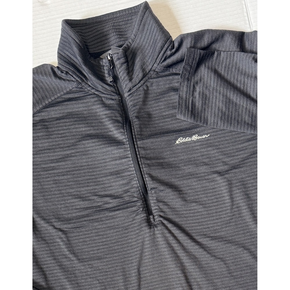EDDIE BAUER First Ascent - Men's 1/4 Zip Shirt Pullover Long Sleeve Gray - Large
